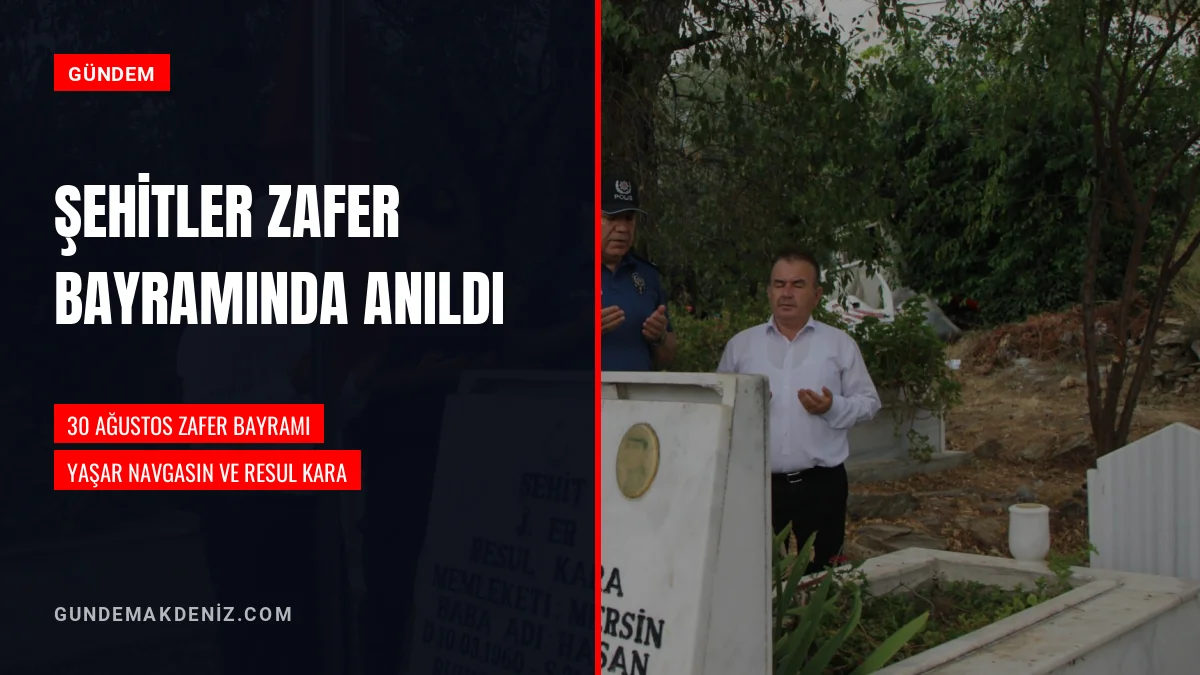 30 Ağustos Zafer Bayramı Kapsamında Şehit Kabirleri Ziyaret Edildi