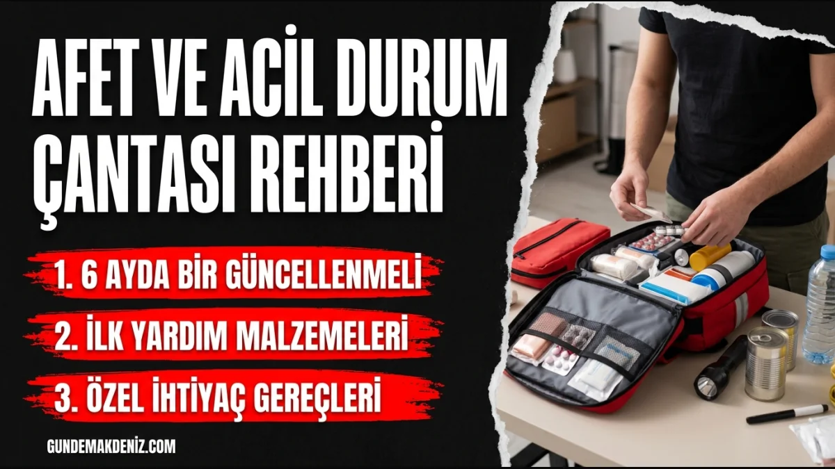 Afet Ve Acil Durum Çantasında Bulunması Gereken Hayati Malzemeler