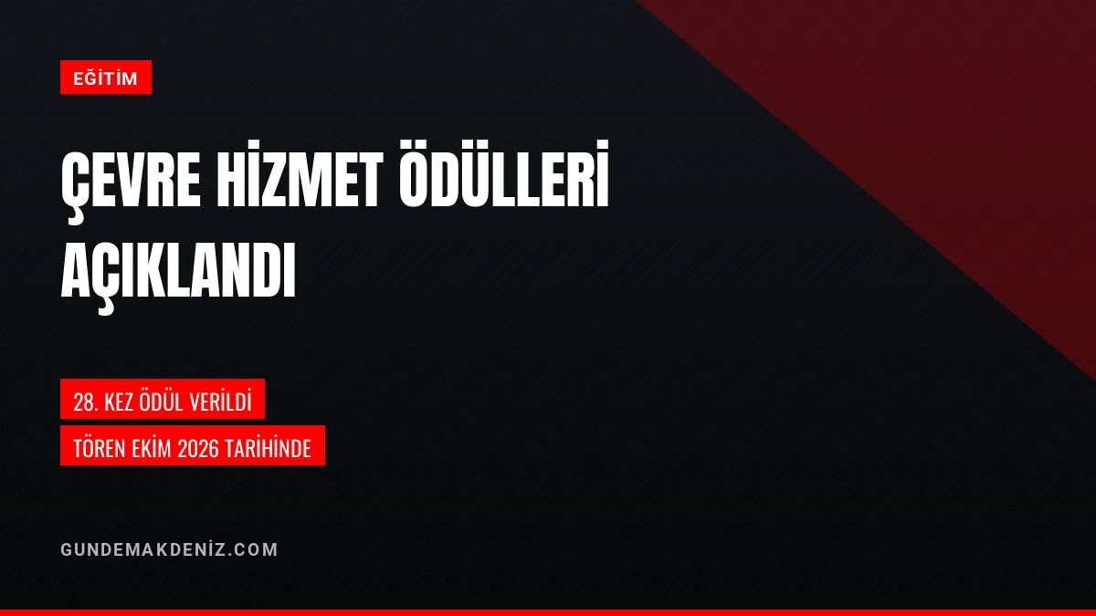 Akdeniz Üniversitesi 28 Çevre Hizmet Ödüllerini Kazananları Açıkladı