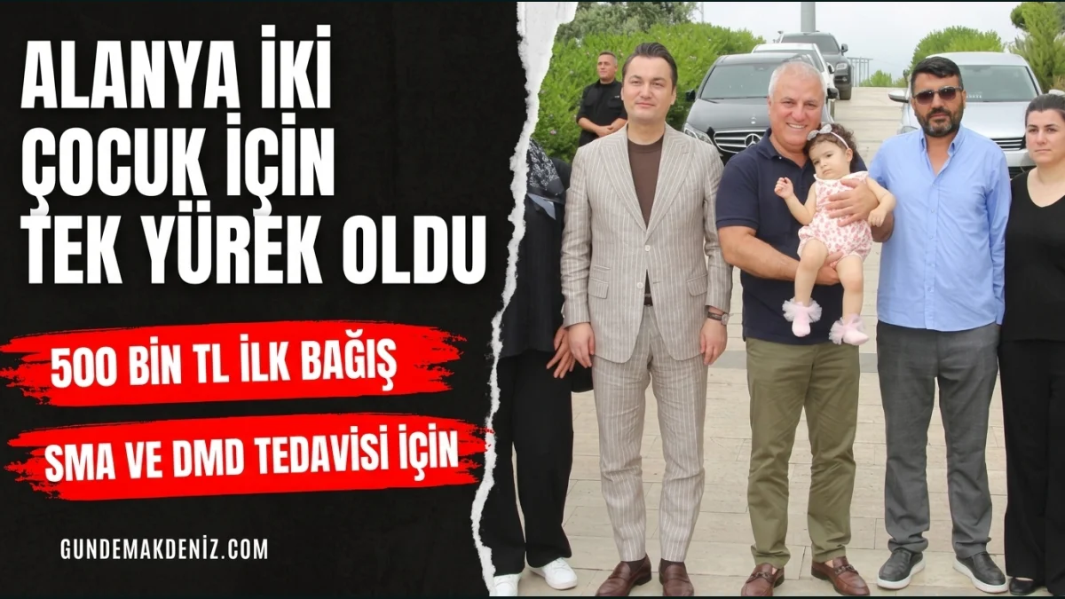 Alanyada SMA ve DMD Hastası Çocuklar İçin Yardım Kampanyası Düzenlendi