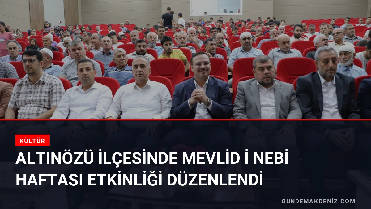 Altınözü ilçesinde Mevlid i Nebi Haftası etkinliği düzenlendi