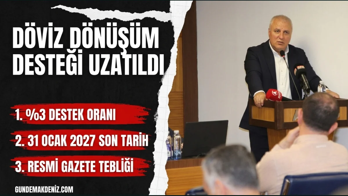ALTSO Başkanı Erdem döviz dönüşüm desteğinin uzatıldığını duyurdu