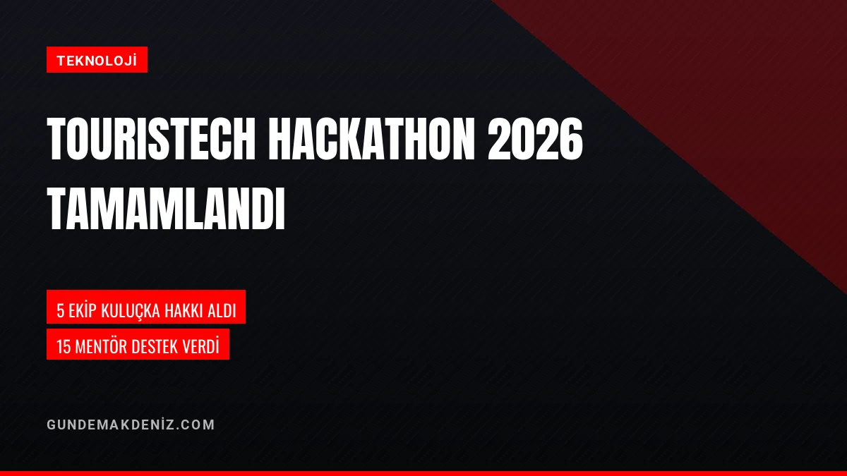 Antalya Bilim Üniversitesinin TourisTech Hackathon 2026 Ödül Töreni