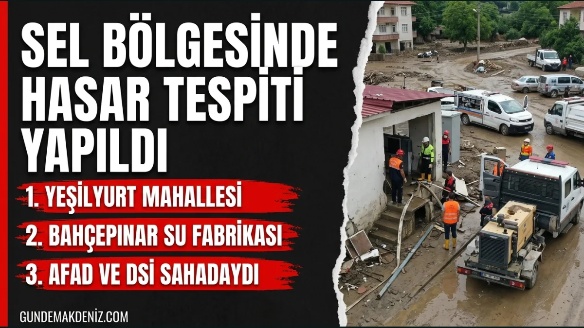 Bahçe Belediye Başkanı Kadıoğlu sel bölgesinde incelemelerde bulundu