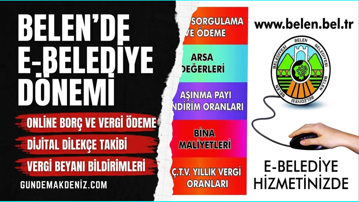 Belen Belediyesi dijital hizmet altyapısı e belediyeyi kullanıma sundu