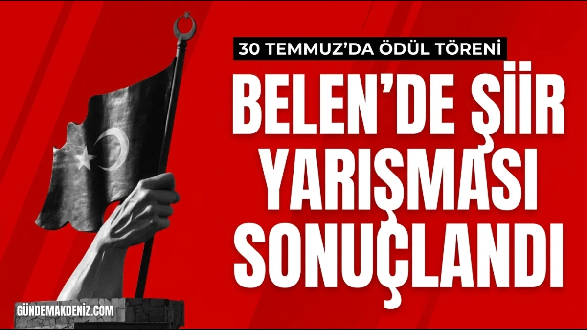 Belen Belediyesi Şiir Yarışmasında Dereceye Girenler Belli Oldu
