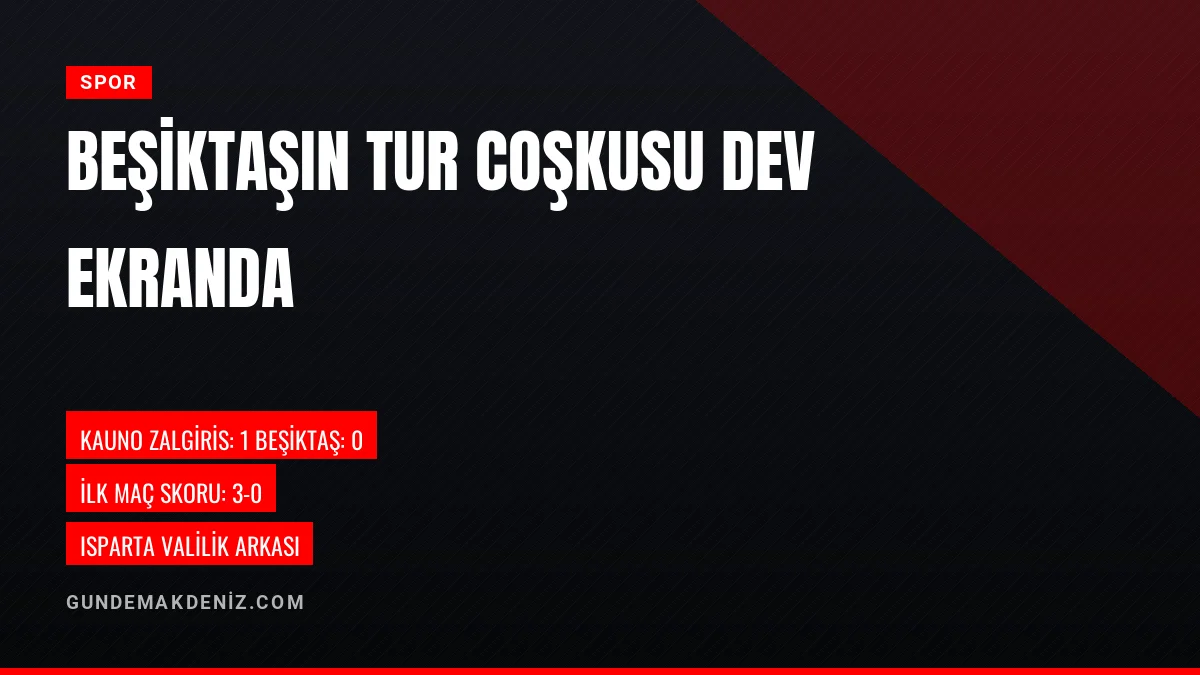 Beşiktaş Avrupa Ligine Yükseldi Ispartada Dev Ekran Coşkusu Yaşandı