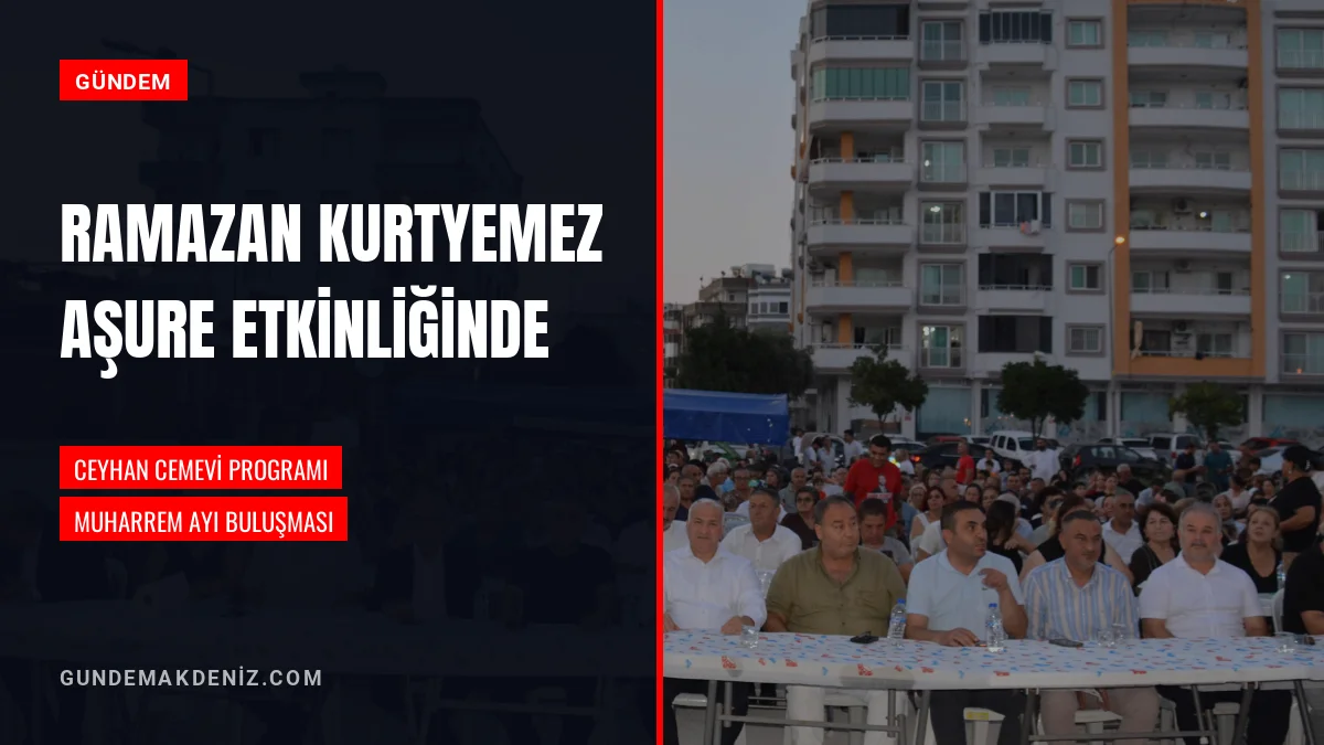 Ceyhan Kaymakamı Ramazan Kurtyemez cemevi aşure programına katıldı