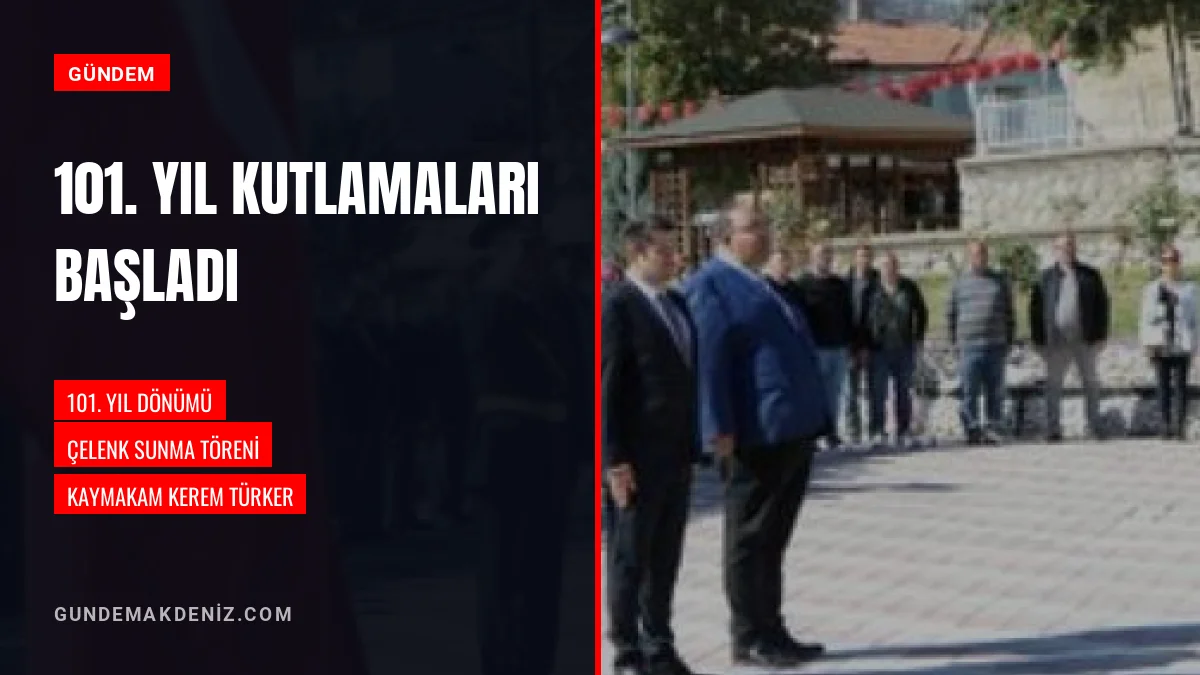 Cumhuriyetin 101 Yıl Dönümü Kutlamaları Çelenk Sunumu İle Başladı