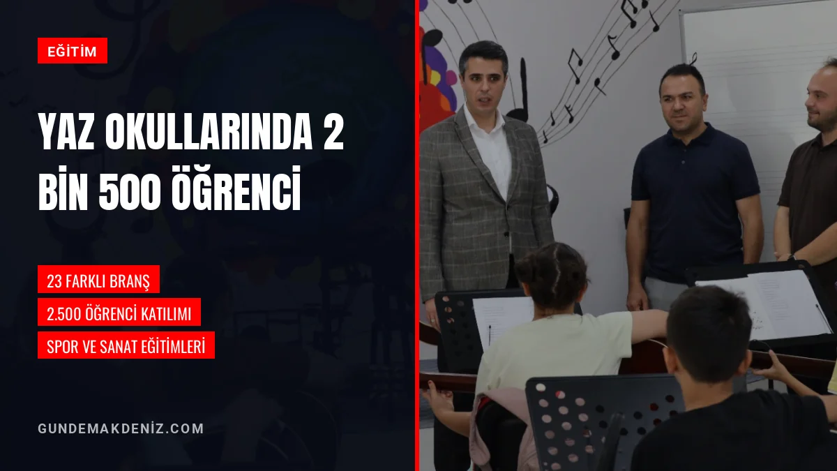 GSB Yaz Okullarında 2500 Öğrenci 23 Farklı Branşta Eğitim Alıyor