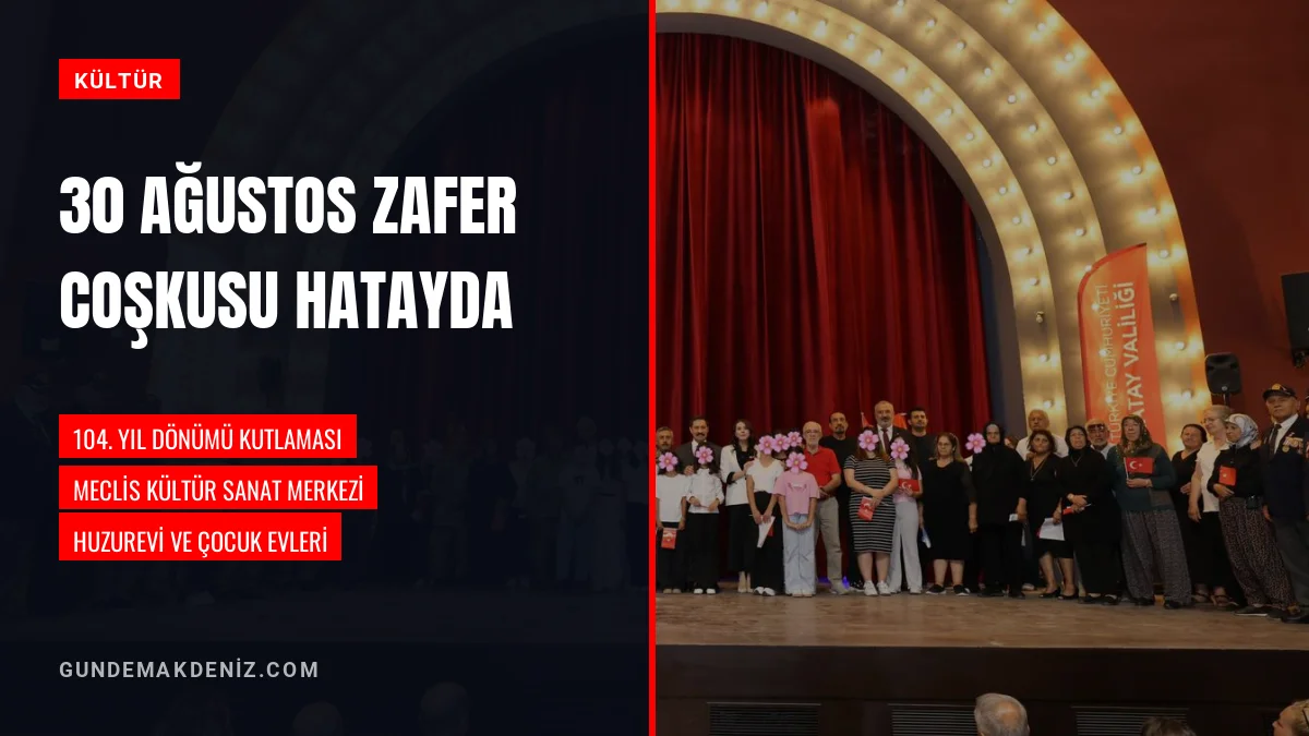 Hatay Valisi Mustafa Masatlı Zafer Bayramı Programına Katıldı