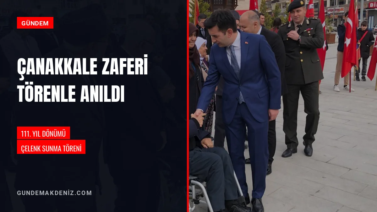 Kaymakam Emre Çifci Çanakkale Şehitleri anma törenine katıldı