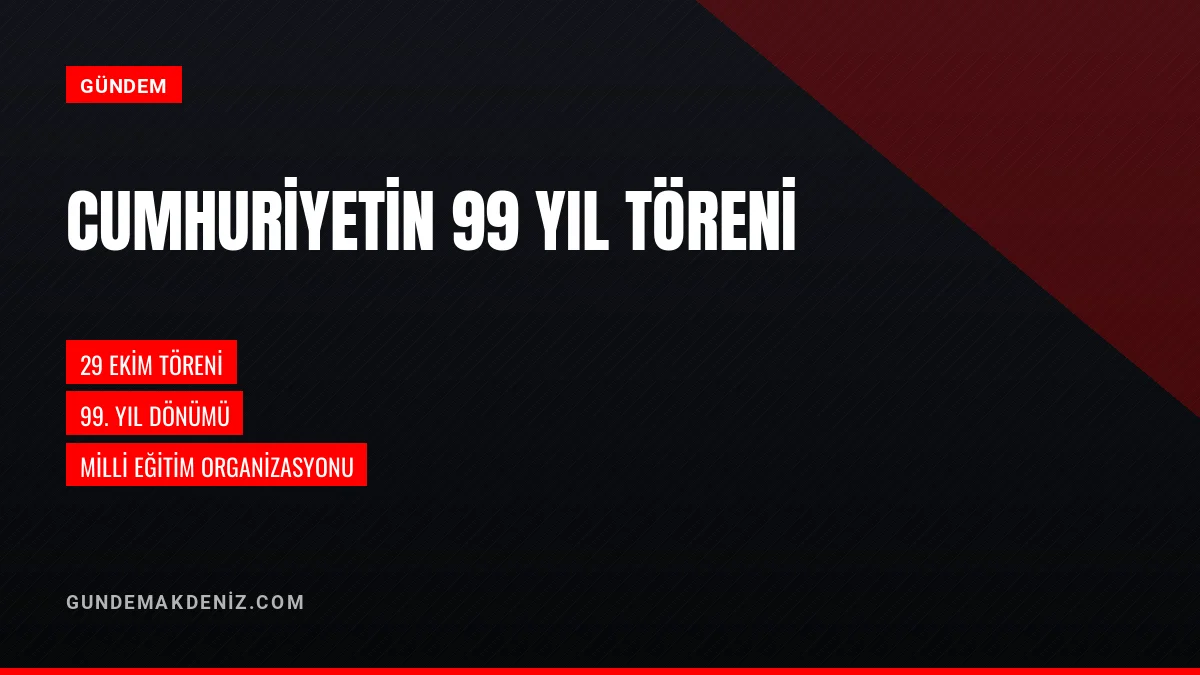 Kaymakam Mesut Ateş Cumhuriyet Bayramının 99 Yılında Törene Katıldı