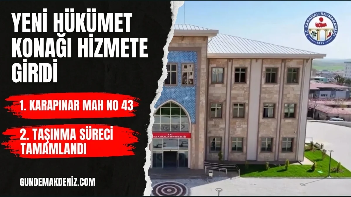 Kaymakamlık Yeni Hükümet Konağı Binasında Hizmet Vermeye Başladı