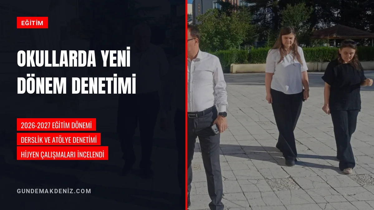 Milli Eğitim Müdürü M Necmeddin Dinç okullarda hazırlıkları inceledi