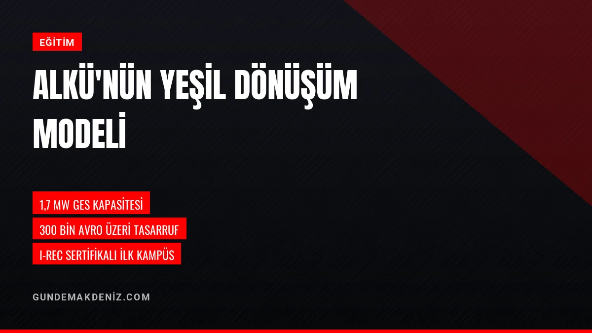 Prof Dr Erol Kam ALKÜ Kampüsündeki Yeşil Dönüşümü Analiz Etti