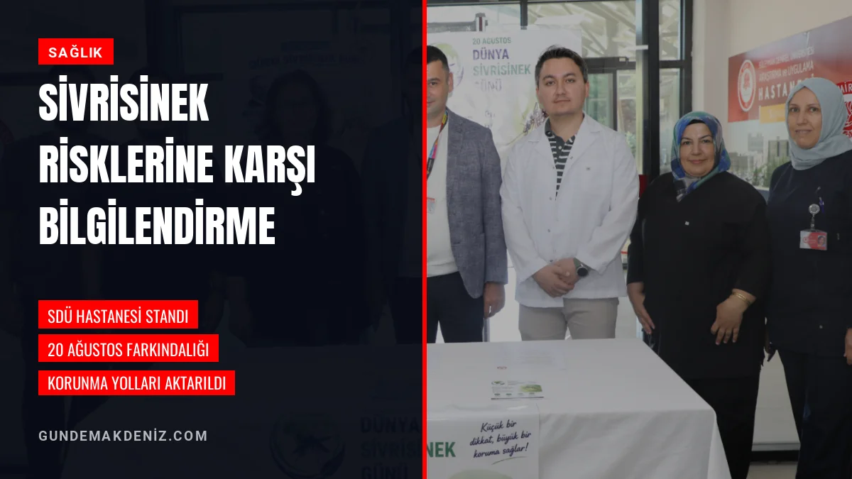 Süleyman Demirel Üniversitesi Hastanesinde Sivrisinek Standı