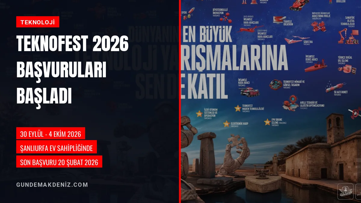 TEKNOFEST 2026 Şanlıurfa Yarışmaları İçin Başvurular Başladı