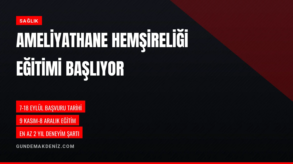 Yüreğir Devlet Hastanesi Ameliyathane Hemşireliği Eğitimi Düzenliyor