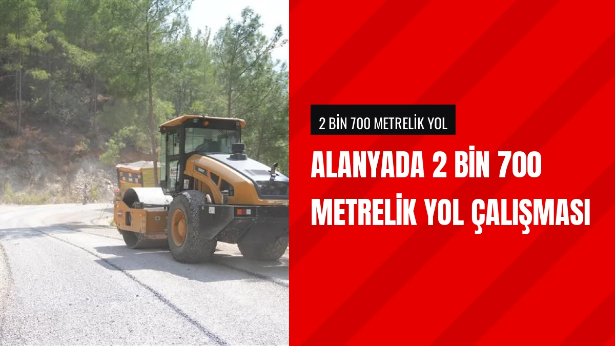 Alanya Belediyesi Bıçakçı Mahallesinde Asfaltlama Çalışması Başlattı