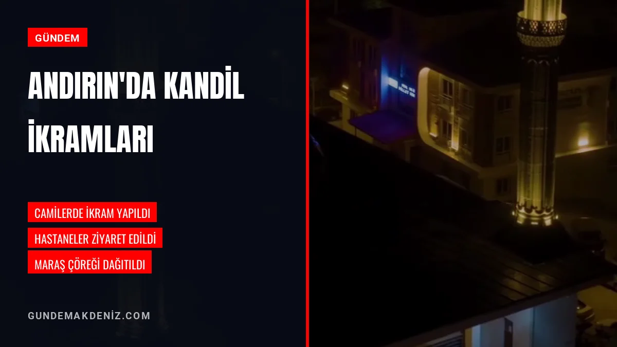 Andırın Belediyesi Mevlid Kandilinde Vatandaşlara İkram Dağıttı