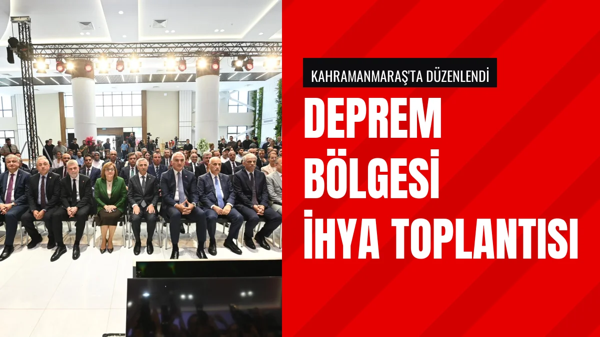 Bakan Mehmet Nuri Ersoy Kahramanmaraşta İhya Toplantısına Katıldı