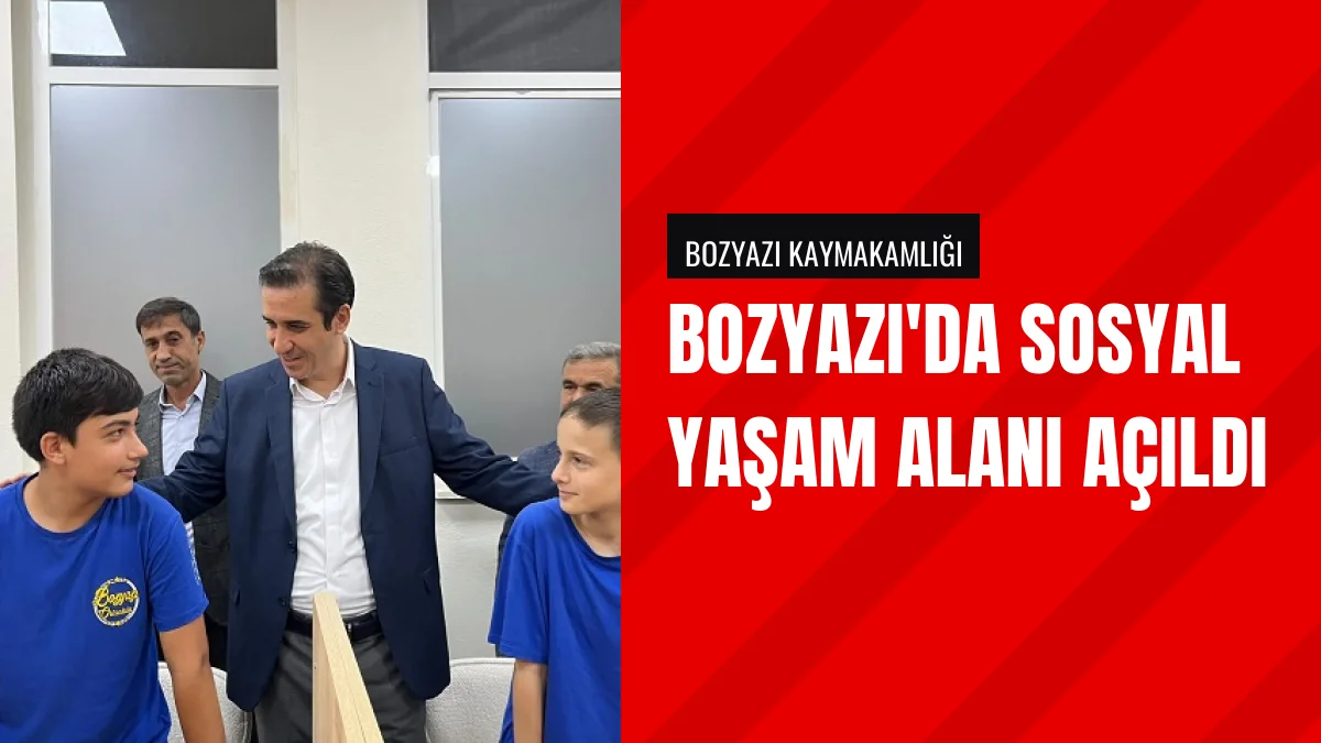 Bozyazı Kaymakamlığı Okuma Salonu ve Sosyal Alanı Hizmete Açtı