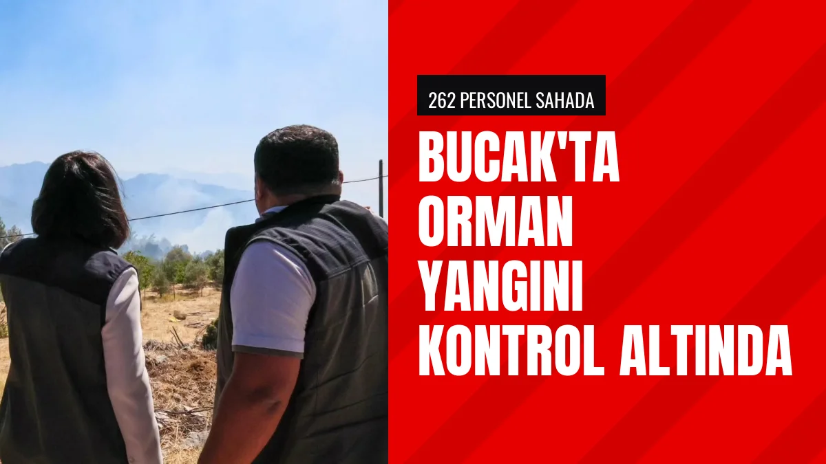 Burdur Bucak ilçesindeki orman yangını kontrol altına alındı