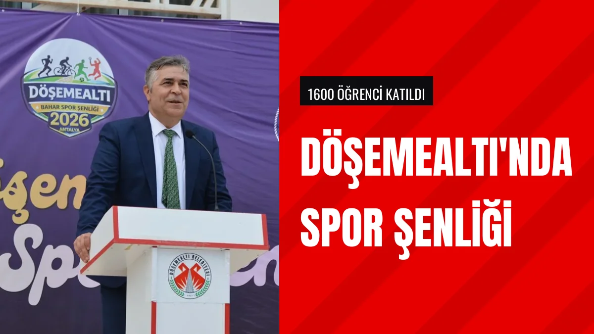 Döşemealtı Bahar Spor Şenliği Bin Altı Yüz Öğrenciyi Buluşturdu