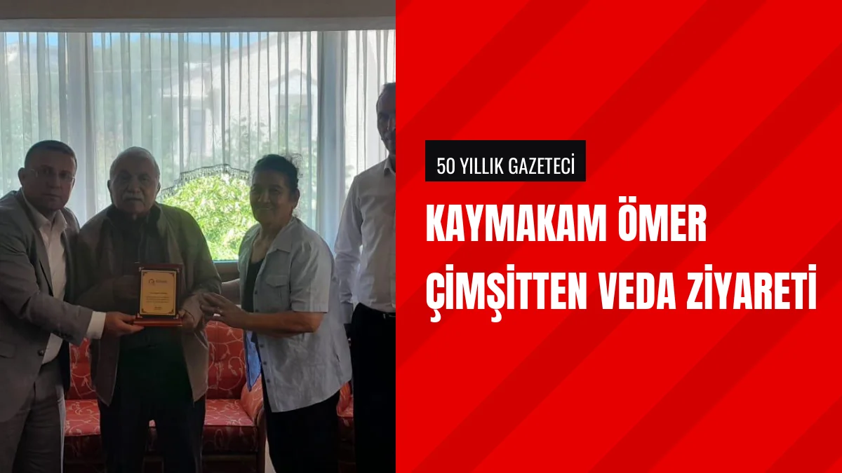 Eğirdir Kaymakamı Ömer Çimşit Gazeteci Hasan Özbeki Ziyaret Etti