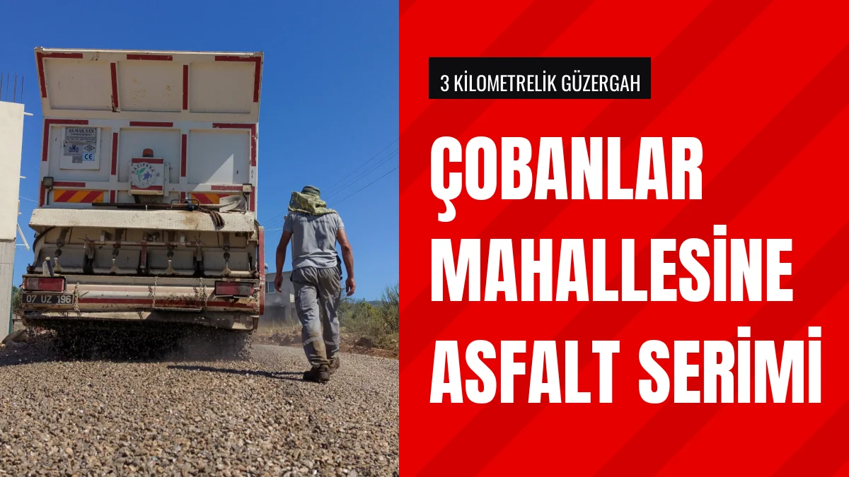 Gazipaşa Belediyesi Çobanlar Mahallesinde asfalt çalışması başlattı