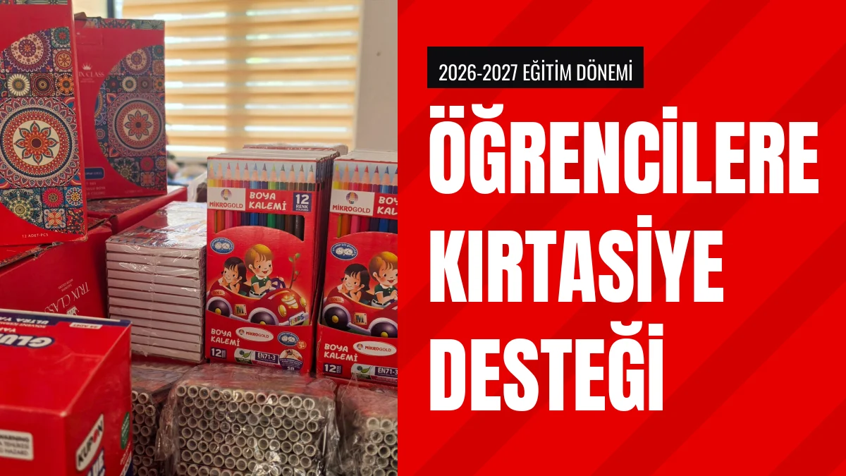 Gazipaşa Belediyesi ihtiyaç sahibi öğrencilere kırtasiye desteği verdi