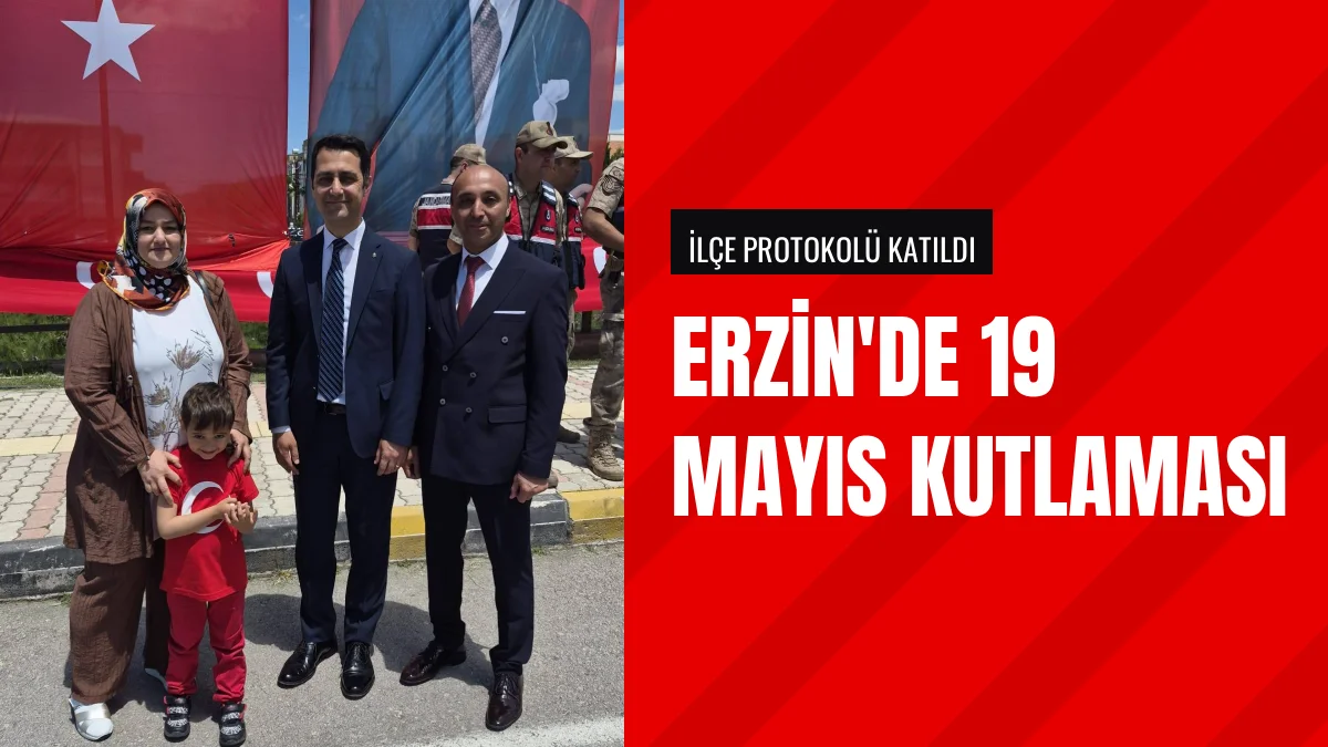 Hatay Erzin İlçesinde 19 Mayıs Töreni Protokol Katılımıyla Yapıldı