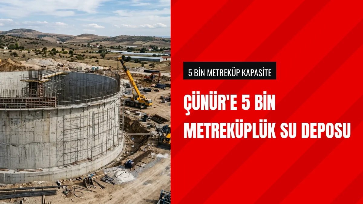 Isparta Belediyesi Çünür Mahallesi Su Deposu İnşaatını Sürdürüyor