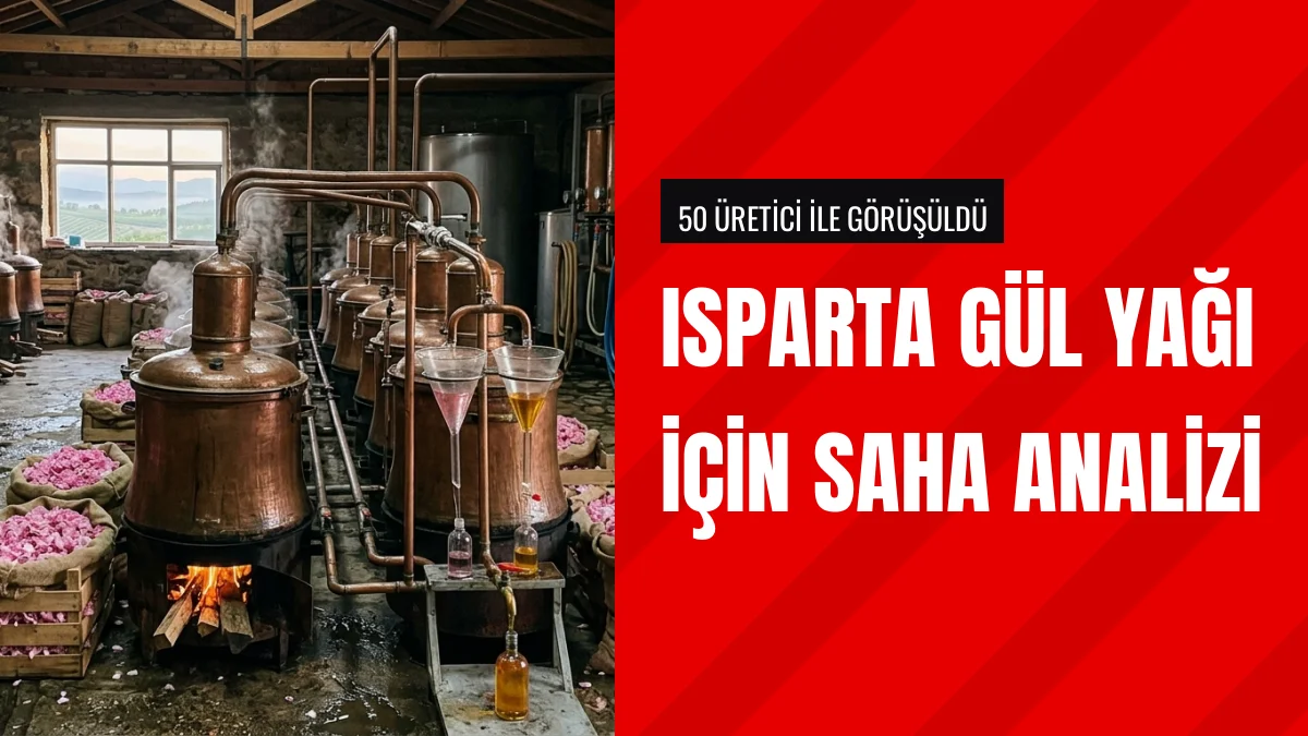 Isparta Gül Yağı Üretiminde Değer Zinciri İçin Saha Çalışması Yapıldı