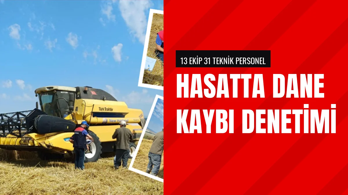 Isparta'da Biçerdöver Hasadında Dane Kaybı Denetimleri Başladı