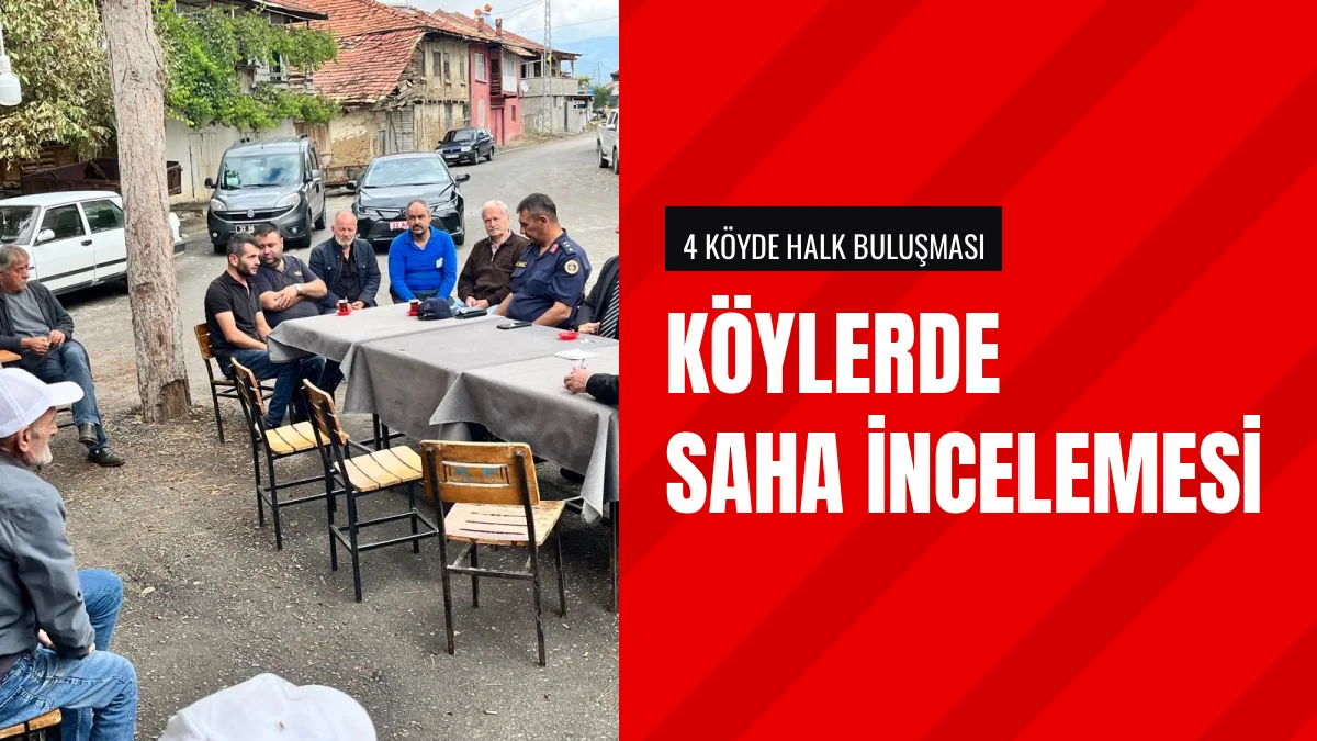Kaymakam Bekir Abacı dört köyde altyapı projelerini inceledi