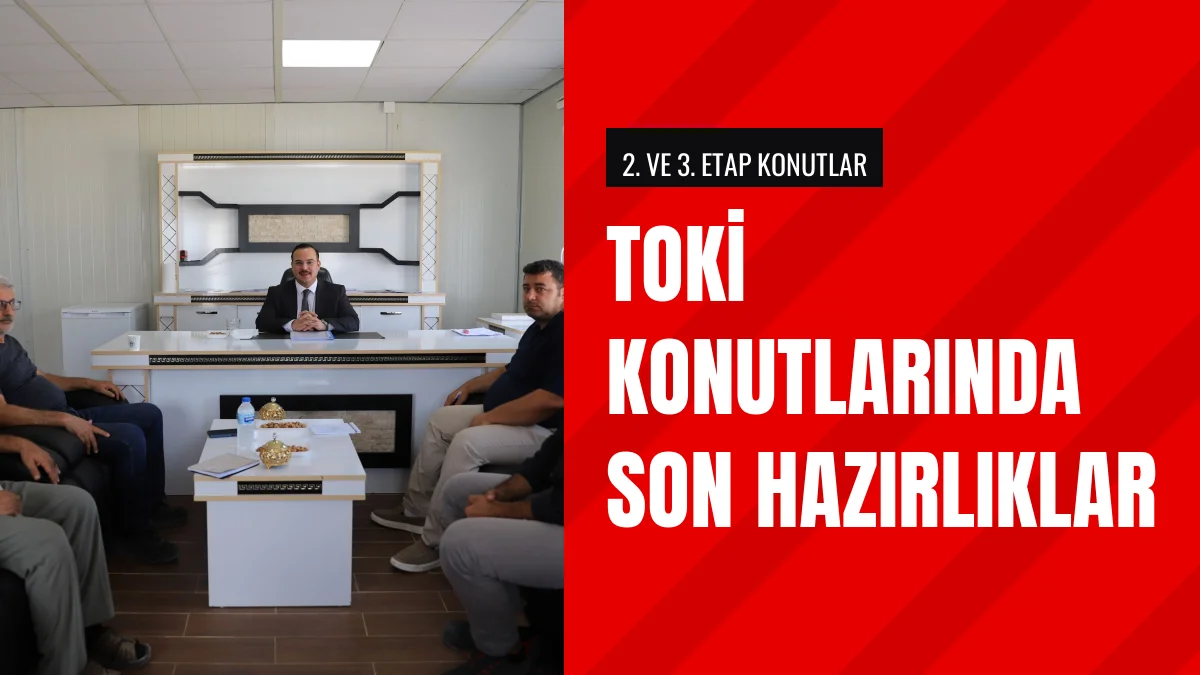 Kaymakam Efecan Şahin TOKİ konutlarında incelemelerde bulundu