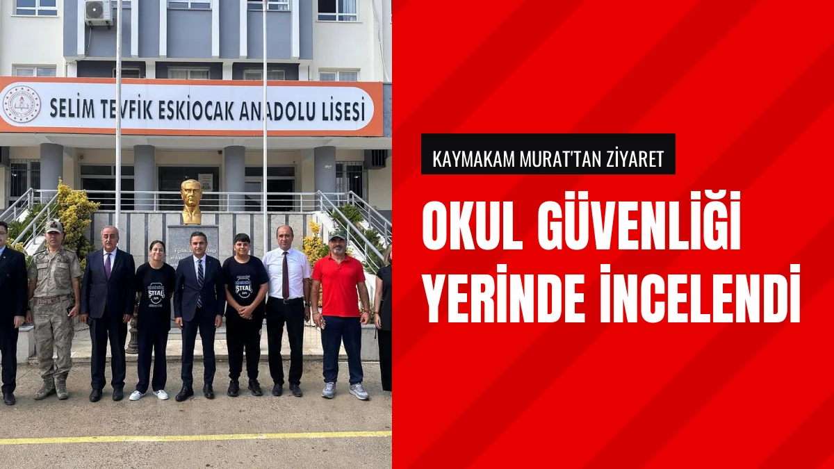 Kaymakam Oğuz Cem Murat Selim Tevfik Eskiocak Lisesini Ziyaret Etti