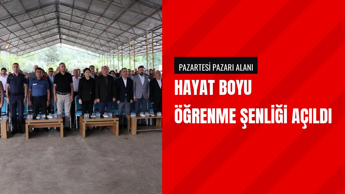 Kaymakam Turgay İlhan Hayat Boyu Öğrenme Şenliği Açılışını Yaptı