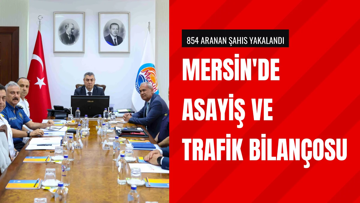 Mersin Güvenlik Toplantısında Haftalık Asayiş Verileri Açıklandı