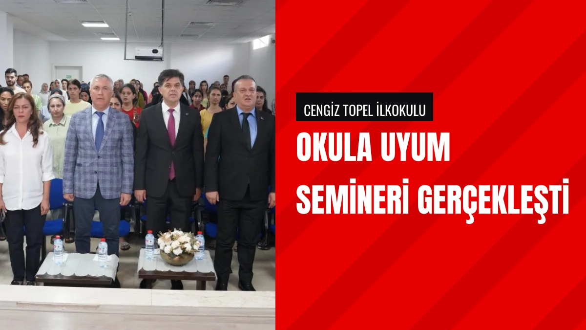 Mersin Millî Eğitim Müdürü Muhammed Özdemirci Uyum Seminerine Katıldı