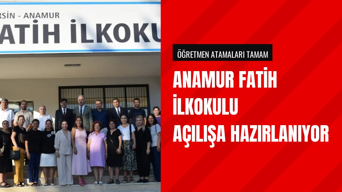 Milli Eğitim Müdürü Özdemirci Anamur Fatih İlkokulunu İnceledi