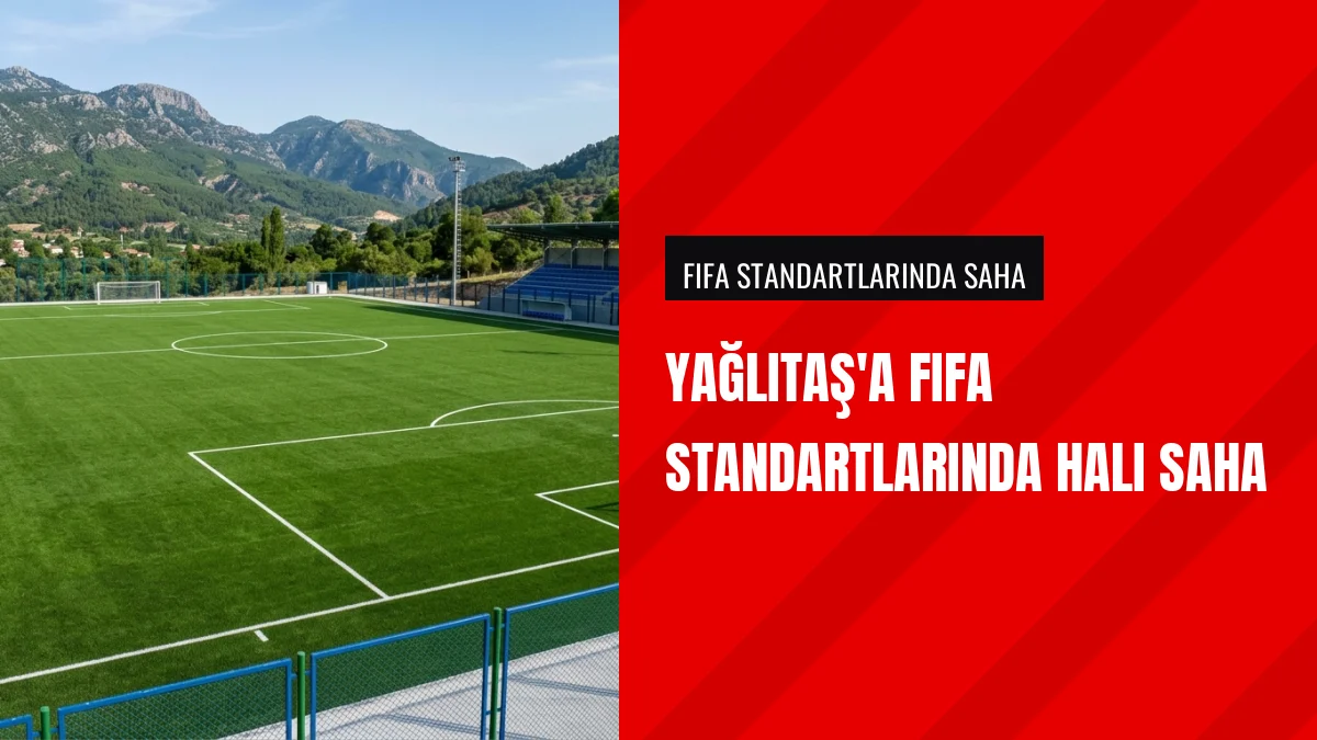 Pozantı Belediyesinden Yağlıtaş Mahallesine FIFA Standartlarında Halı Saha