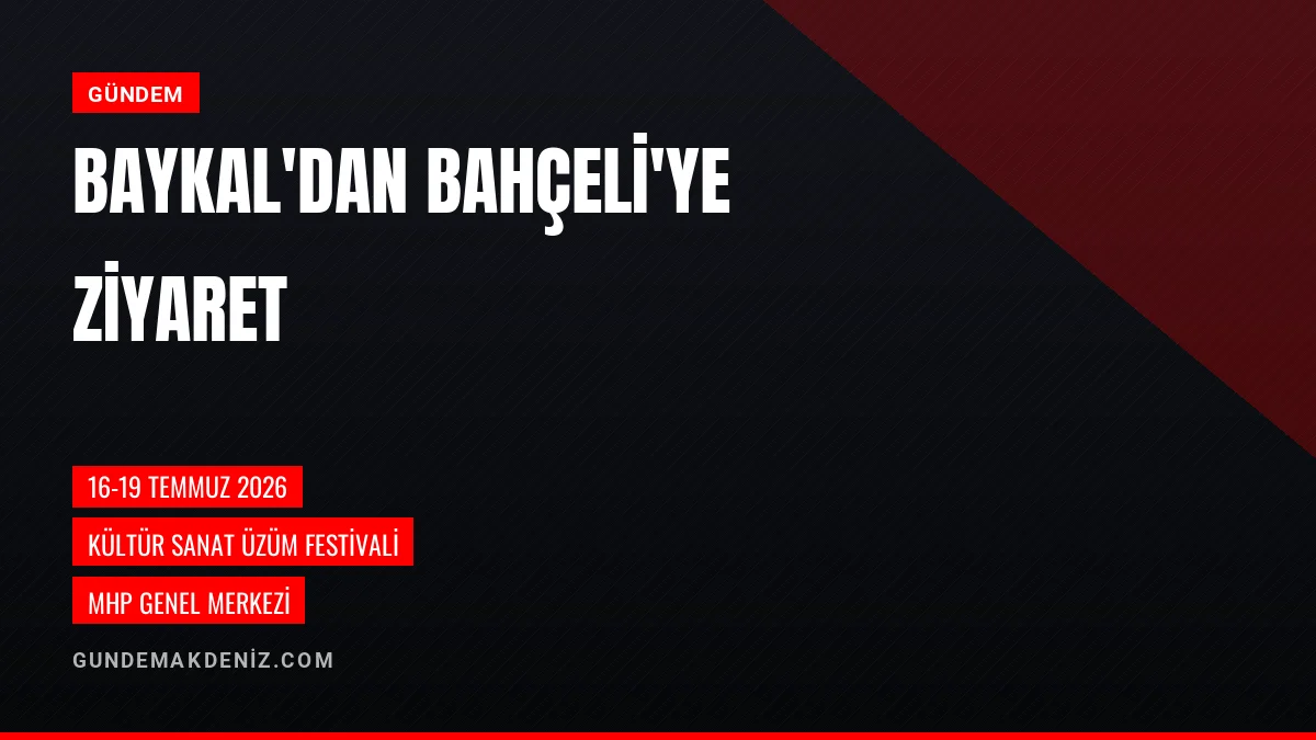 Senirkent Belediye Başkanı Hüseyin Baykal Bahçeli yi Ziyaret Etti