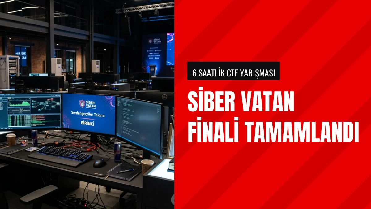 Siber Vatan Final Yarışmasında Serdengeçtiler Takımı Birinci Oldu