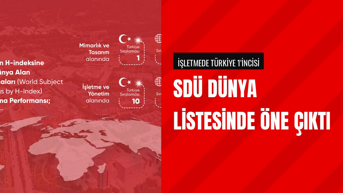 Süleyman Demirel Üniversitesi dünya sıralamasında derece aldı