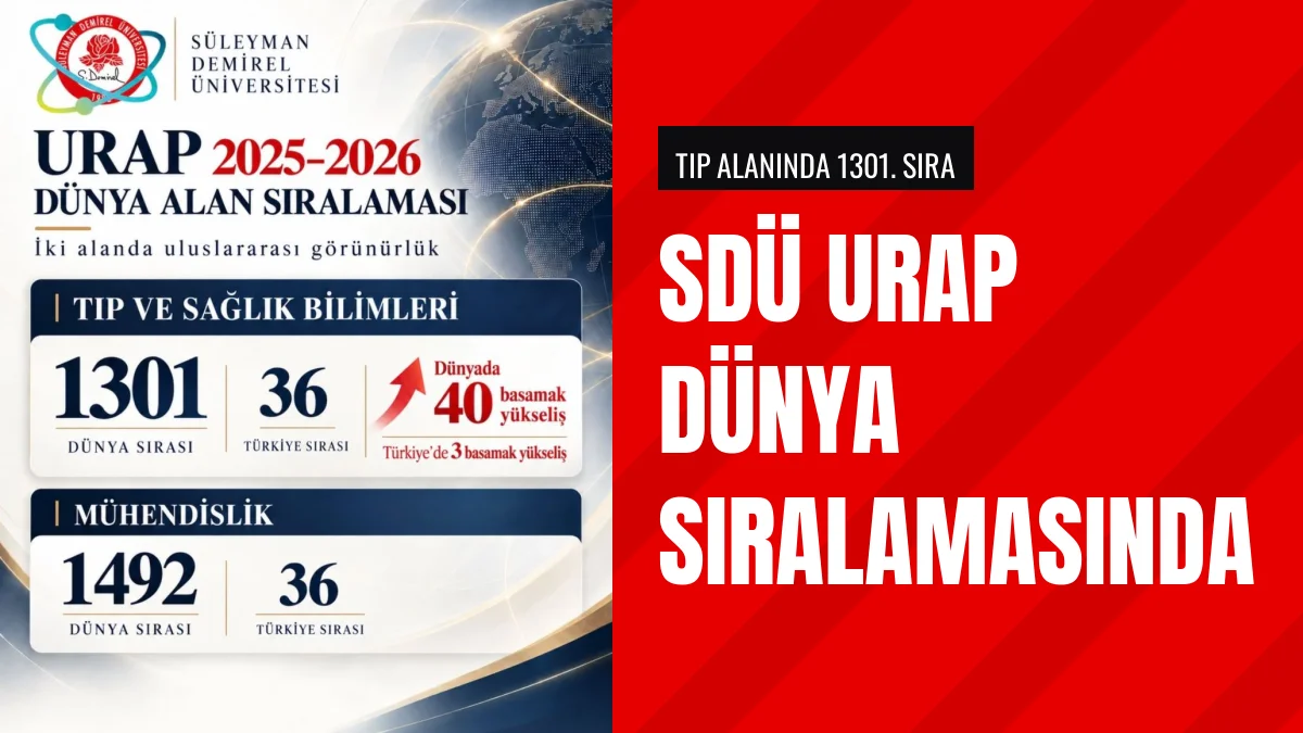 Süleyman Demirel Üniversitesi URAP Listesinde İki Alanda Yer Aldı