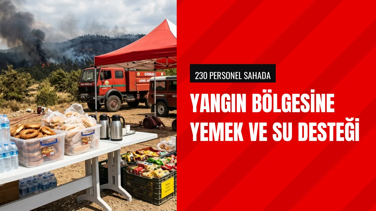 Tekeli Mahallesi Yangınında Söndürme Ekiplerine SYDV Desteği