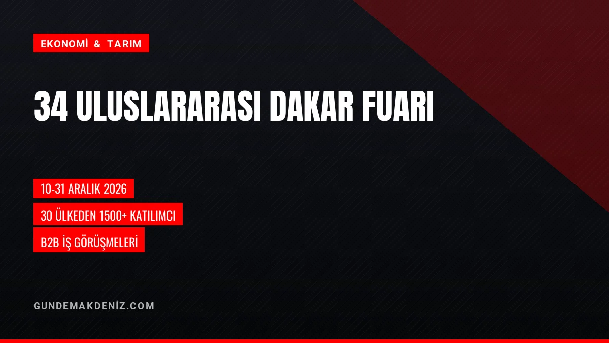 TOBB Uluslararası Dakar Fuarı İçin Katılım Çağrısında Bulundu